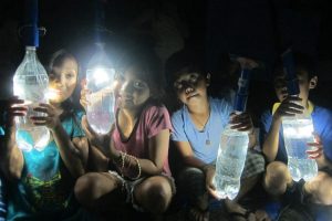 Solar nightlights in Leyte