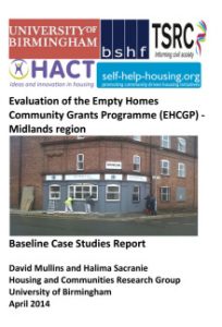Evaluation of the Empty Homes Community Grants Programme – Midlands