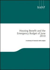 Housing Benefit and the Emergency Budget of June 2010
