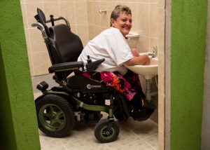 Accessible bathroom giving more independence