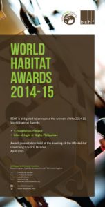 2014-15 World Habitat Awards winners and finalists