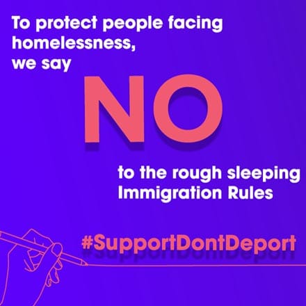 Why all local authorities and homelessness charities should pledge to support, not deport people sleeping rough