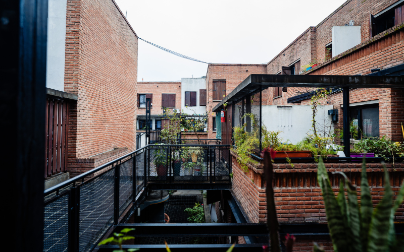 La Fabrica Courtyard in the Daytime